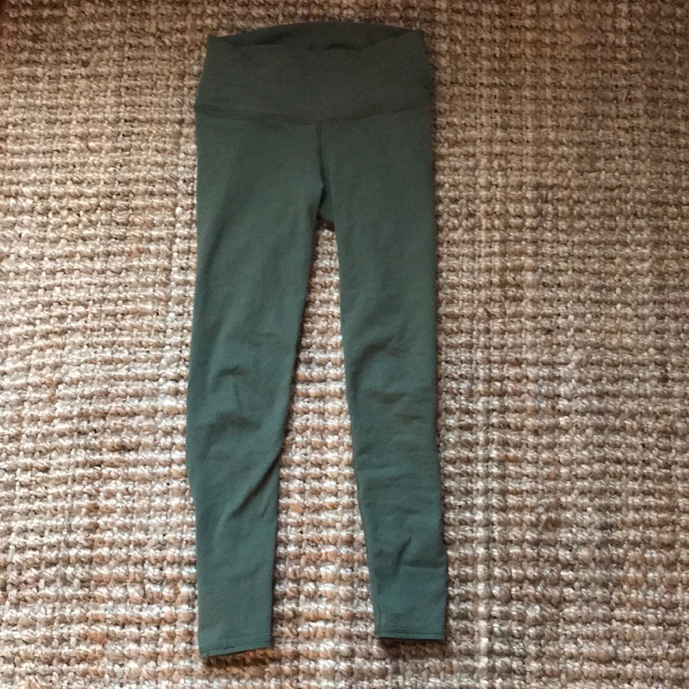 Army green small alo leggings